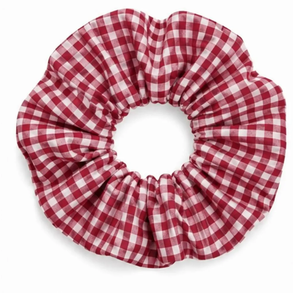 1 Yard Burgundy 1/8 Inch Gingham Poly Cotton Fabric 58/59 Inch Wide