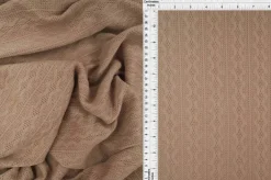 1 Yard Cable Knit Jacquard Sweater Fabric Heavyweight Stretch Knit 58/60