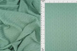 1 Yard Cable Knit Jacquard Sweater Fabric Heavyweight Stretch Knit 58/60