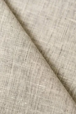 1 Yard Charcoal 2 Tone Melange Softened Pure Linen Fabric, Midweight 58 Inches Wide