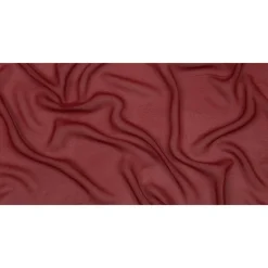 1 Yard Clay Red Viscose Georgette Fabric Lightweight Sheer 54 inch Width