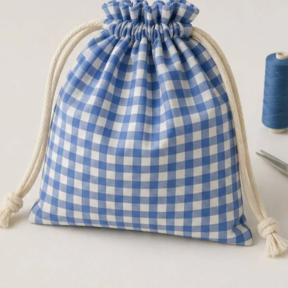 1 Yard Coppen Blue 1/4″ Gingham Checkered Fabric 58/59 Inch Wide
