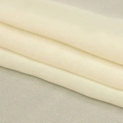 1 Yard Cream Viscose Georgette Fabric Lightweight Sheer Flowing Fabric Width 54 Inches