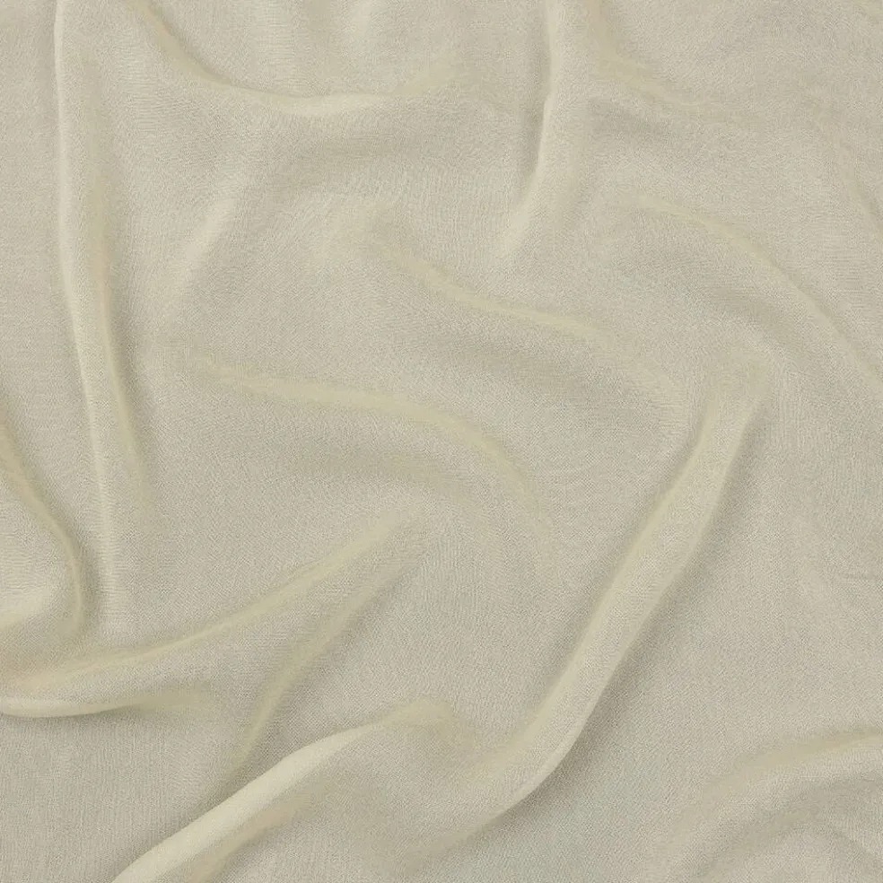 1 Yard Cream Viscose Georgette Fabric Lightweight Sheer Flowing Fabric Width 54 Inches