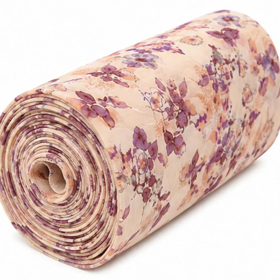 1 Yard Crinkle Print Chiffon Sheer Apparel Fabric 53" Wide