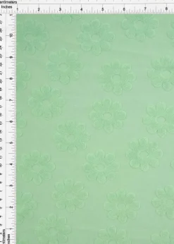 1 Yard Daisy Floral Jacquard Knit Fabric for Apparel 58/60