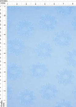 1 Yard Daisy Floral Jacquard Knit Fabric for Apparel 58/60