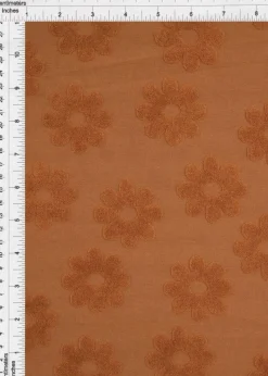 1 Yard Daisy Floral Jacquard Knit Fabric for Apparel 58/60