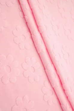 1 Yard Daisy Floral Jacquard Knit Fabric for Apparel 58/60