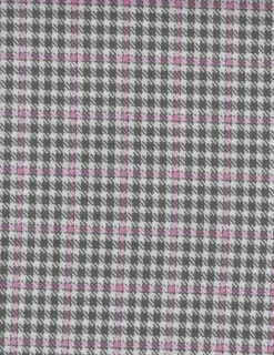 1 Yard Double Knit Jacquard Plaid Fabric Midweight Stretch 60"