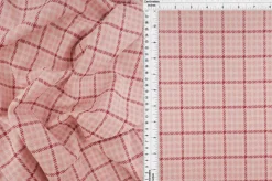 1 Yard Double Knit Jacquard Plaid Fabric Midweight Stretch 60