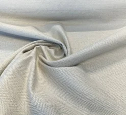 1 Yard Dove Beige Herringbone Outdoor Upholstery Fabric Fade Resistant 56 Inches Wide