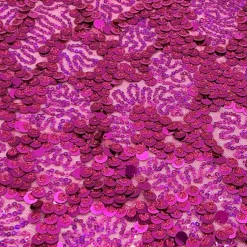 1 Yard Fame Stretch Mesh Embroidered Sequin 2 Way Stretch Dancewear Fabric 50 Inch Width