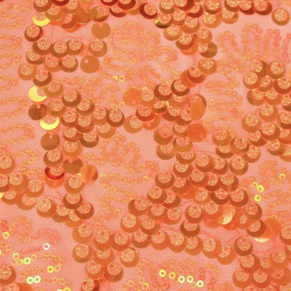 1 Yard Fame Stretch Mesh Embroidered Sequin 2 Way Stretch Dancewear Fabric 50 Inch Width