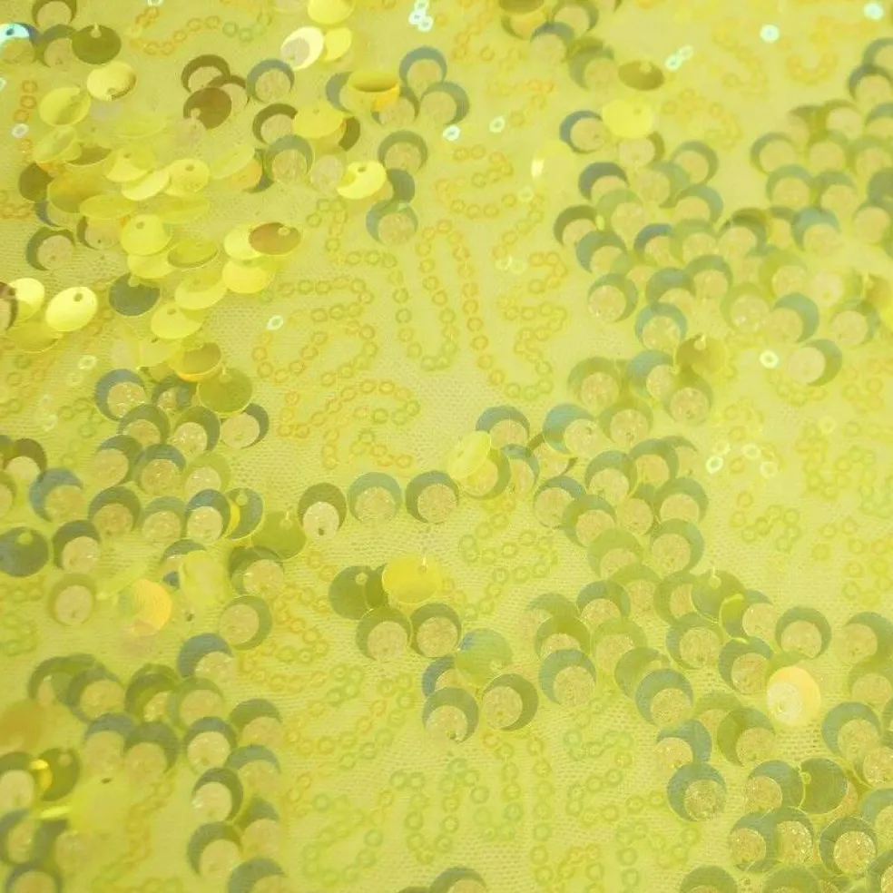 1 Yard Fame Stretch Mesh Embroidered Sequin 2 Way Stretch Dancewear Fabric 50 Inch Width