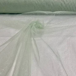 1 Yard Glitter Mesh Fabric 100% Polyester Sheer Sparkle 60
