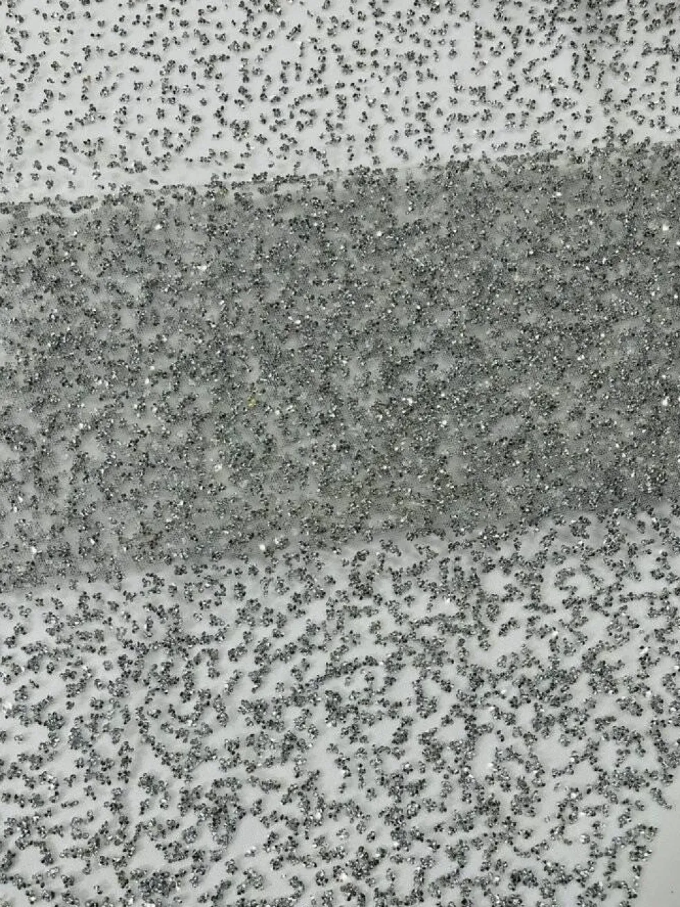 1 Yard Glitter Rhinestone Mesh Fabric Sparkly Sheer Material for Costumes, Gowns & Decor