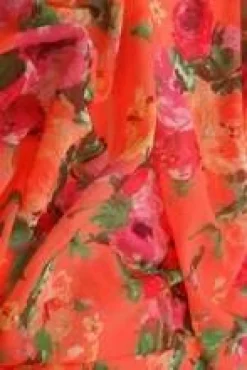 1 Yard Lightweight Digital Floral Mesh Fabric Stretch Sheer 90% Polyester 10% Spandex, 54” Wide for Apparel & Crafts