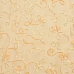 1 Yard Lightweight Polyester Performance Sheer Fabric Fade Resistant Champagne