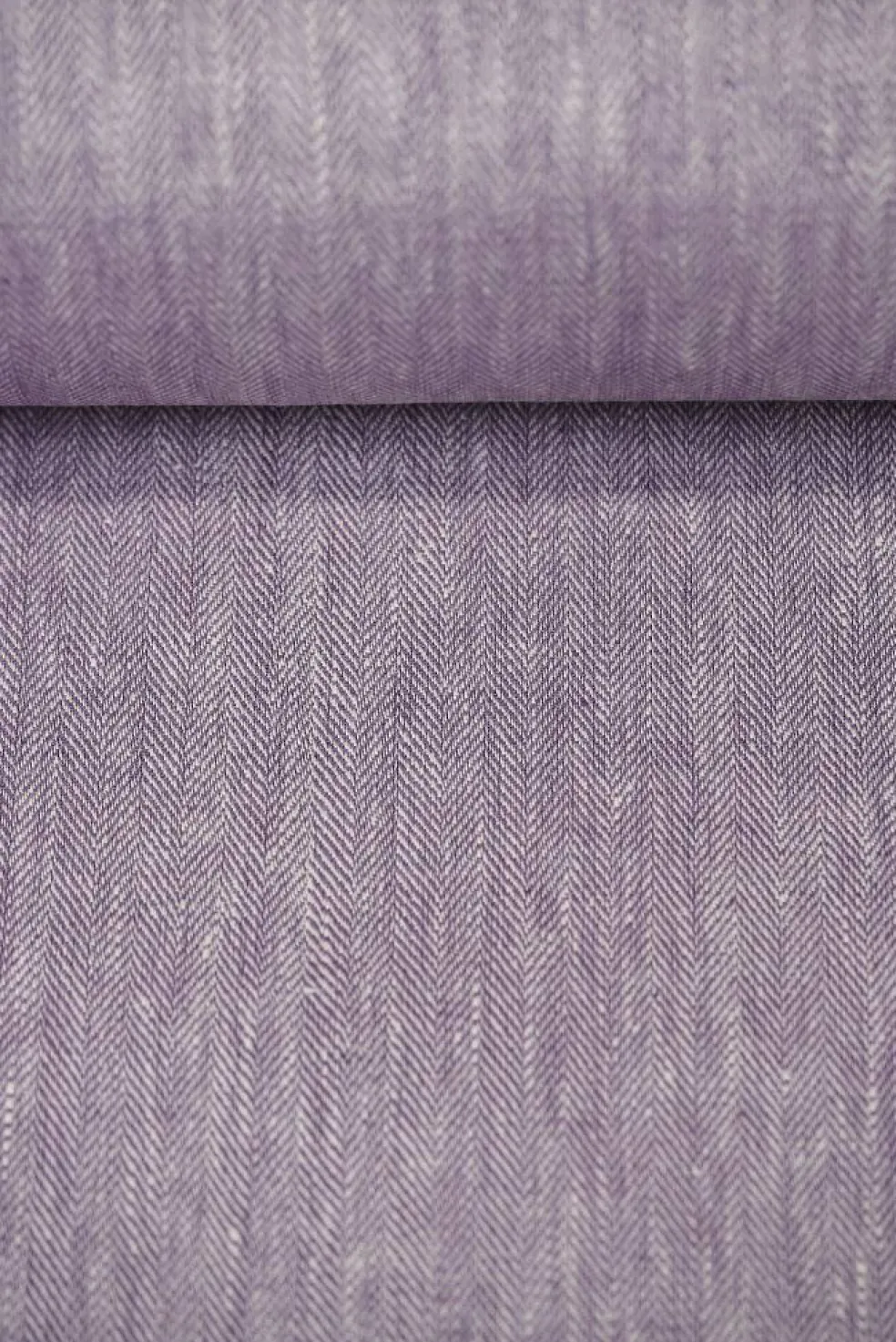1 Yard Linen Novelty Herringbone Yarn Dyed Fabric Lilac Color 54 Inch Width