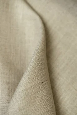 1 Yard Natural Pre Shrunk Pure Linen Fabric, Midweight Solid 60 Inches Wide