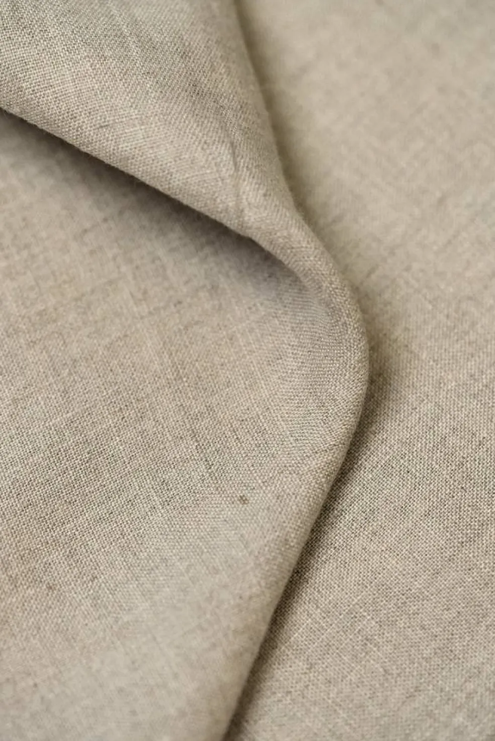 1 Yard Natural Stone Washed Solid Linen Fabric 56 Inches Wide