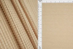 1 Yard Oversize Waffle Solid Stretch Knit Fabric 54/56 Inch Wide