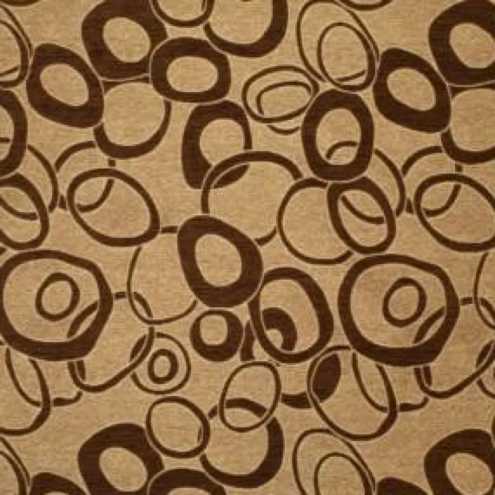 1 Yard 100 Percent Coffee Polyester Upholstery Fabric Fade Resistant 54 Inches Wide