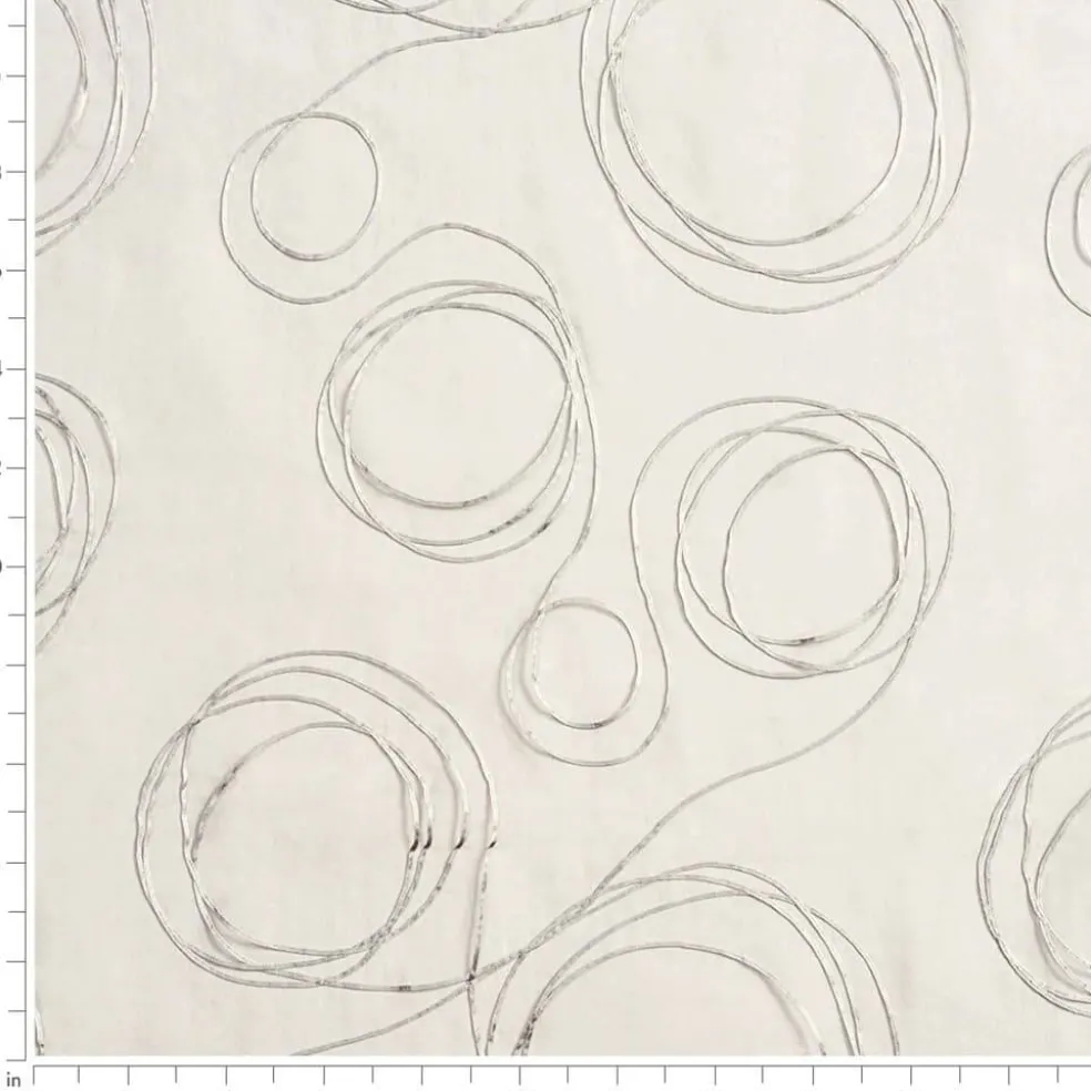1 yard Platinum 100 Percent Polyester Performance Grade Sheer Fabric for Drapery and Upholstery
