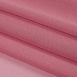 1 Yard Polignac Pink Silk Chiffon Premium Solid Sheer Lightweight Fabric 44 Inch Width