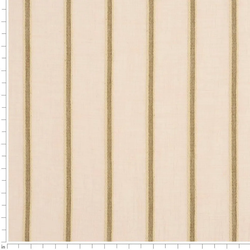 1 Yard Polyester Performance Sheer Upholstery Fabric Fade Resistant Oatmeal
