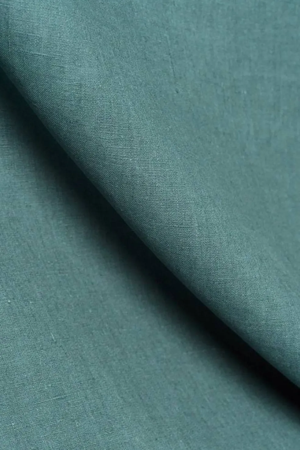 1 Yard Pure Linen Fabric Deepwater Midweight Solid 7 Oz 58 Wide