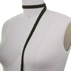 2 Yards Classic Black French Gimp Braid Trim for Upholstery, Drapes & Home Décor With 5/8 Inch Width