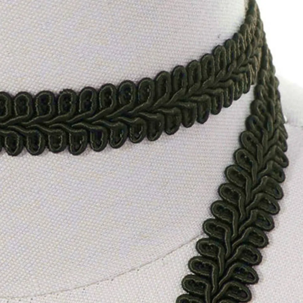 2 Yards Classic Black French Gimp Braid Trim for Upholstery, Drapes & Home Décor With 5/8 Inch Width