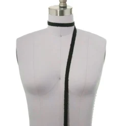 2 Yards Classic Black French Gimp Braid Trim for Upholstery, Drapes & Home Décor With 5/8 Inch Width