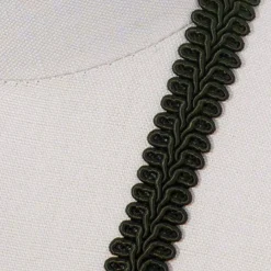 2 Yards Classic Black French Gimp Braid Trim for Upholstery, Drapes & Home Décor With 5/8 Inch Width
