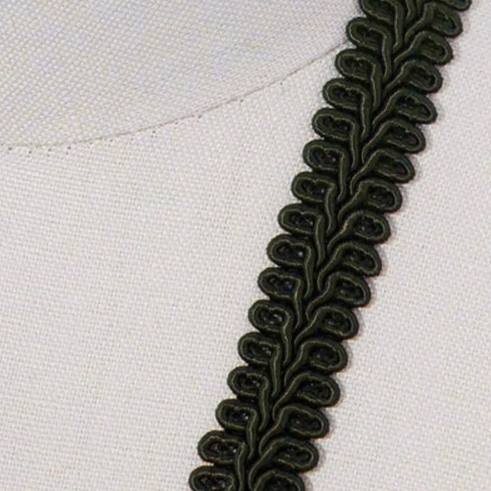 2 Yards Classic Black French Gimp Braid Trim for Upholstery, Drapes & Home Décor With 5/8 Inch Width