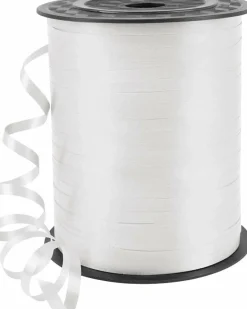 500 Yards Curling Ribbon for Gift Wrapping, 3/16 Inch White Balloon String, Glossy PVC Curl Ribbon for Balloons, Bows, Crafts, Wedding Party Holiday Decorations