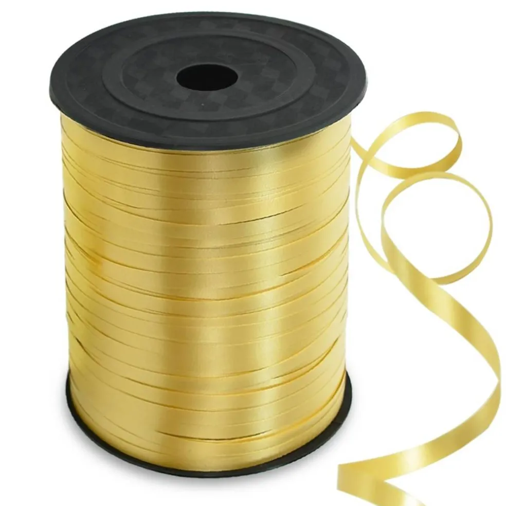 500 Yards Gold Curling Ribbon Balloon String Gift Wrapping Decor