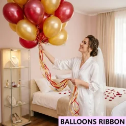 500 Yards Gold Curling Ribbon Balloon String Gift Wrapping Decor