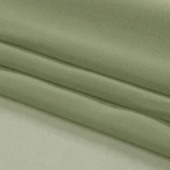 1 Yard Sheer Silk Chiffon Oil Green Premium Solid Lightweight 44 Inch Width