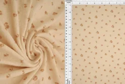 1 Yard Small Floral Cotton-Style Pointelle Knit Fabric 61/63