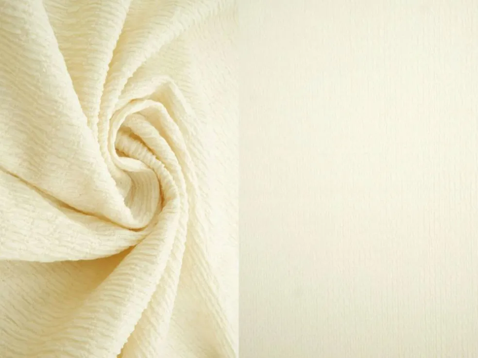 1 Yard Solid Crinkle Jersey Knit Fabric Soft Stretch 58/60" Wide