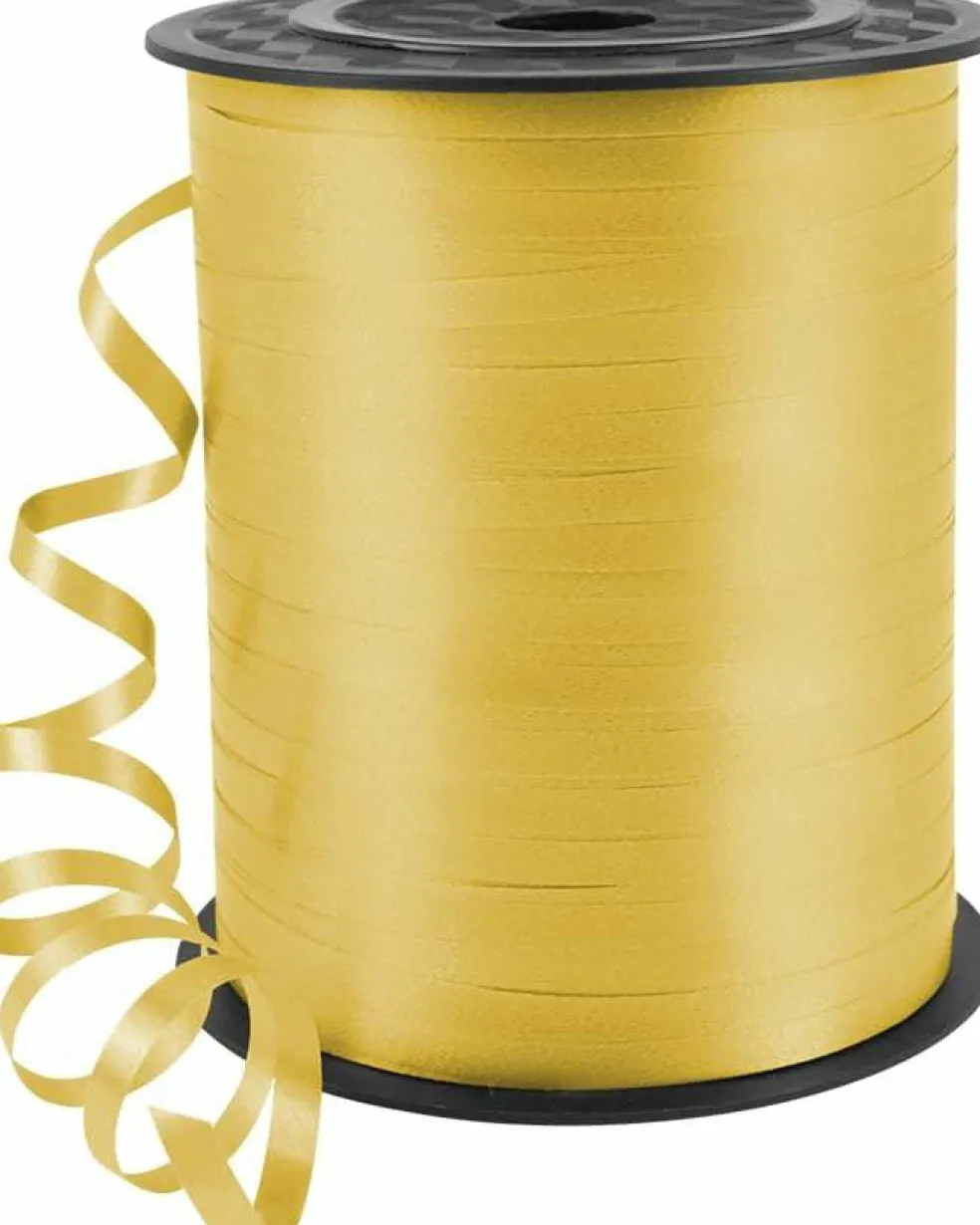 500 Yards Solid Yellow Curling Ribbon – 3/16" Balloon String for Gifts & Party Decor