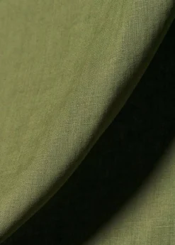 1 Yard Stone Washed Oregano Pure Linen Midweight Fabric 54 Inches Wide