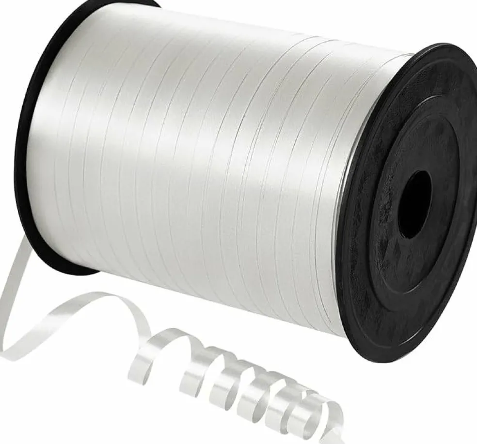 500 Yards White Curling Ribbon – 1/5" Balloon String for Gifts, Crafts & Party Decor
