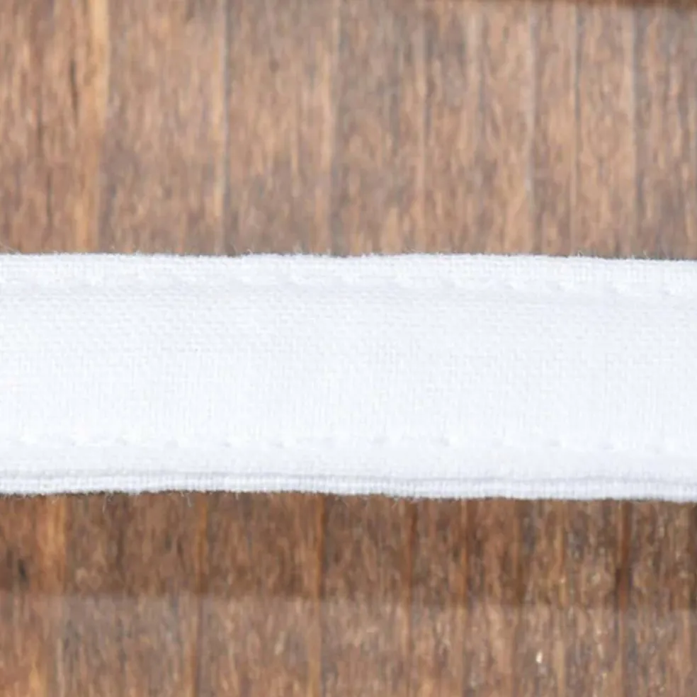 5 yards White Fabric Cotton Covered Polyester Boning