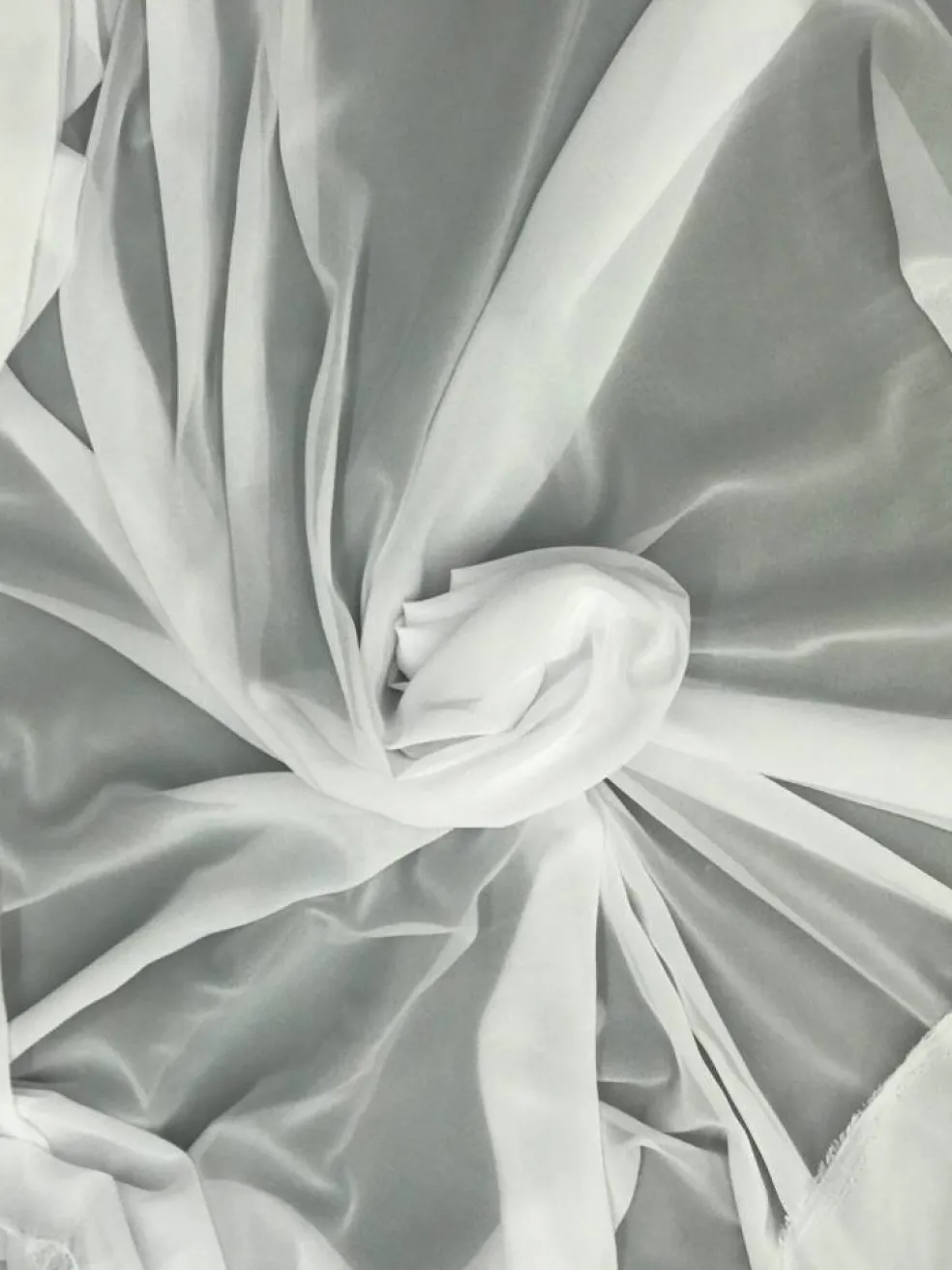 1 Yard White Chiffon Fabric Lightweight Material For Weddings Dresses Veils Curtains Backdrops And Crafts 59/60 Inch Width