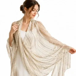 1 Yard Yoryu Chiffon Neutral Sheer Fabric 56/58 Inches Wide