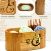 Yarn Bowl for Crocheting with 9 Knitting Hooks
